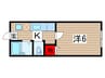 ハイムエヌティ－ 1Kの間取り