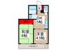 第５１与野ハイツ(205) 2DKの間取り