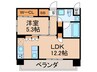 リンクハウス北梅田 1LDKの間取り