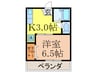 入江ハイツⅣ 1Kの間取り
