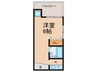 クレスト下新庄駅前 1Kの間取り