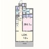 Garden　浜プラス 1LDKの間取り