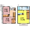MastTown向山 2LDKの間取り