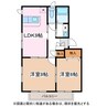 サニーしがらき 2LDKの間取り
