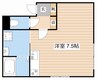 KOS uwai 1Kの間取り