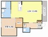 サンライズ西今 1LDKの間取り